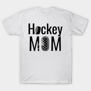 The Hockey Mom Black Design T-Shirt